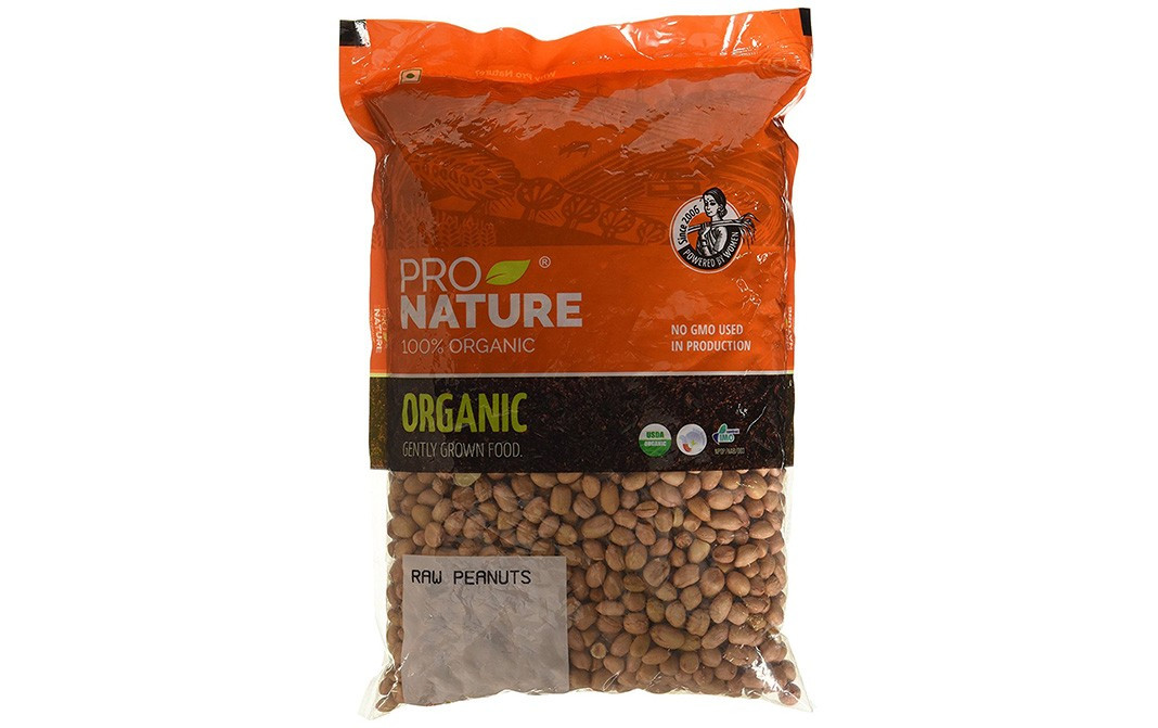 Pro Nature Organic Raw Peanuts    Pack  1 kilogram